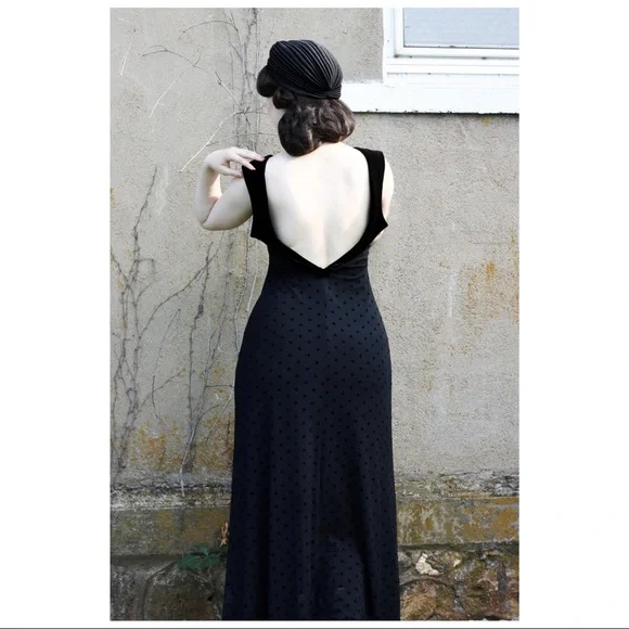 NWT Retrolicious Baroness Maxi Black Dress - Picture 4 of 8